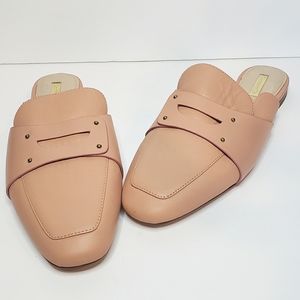 NWT Louise et Cie Charriet Loafer Mule Leather Rosebud Pink 12